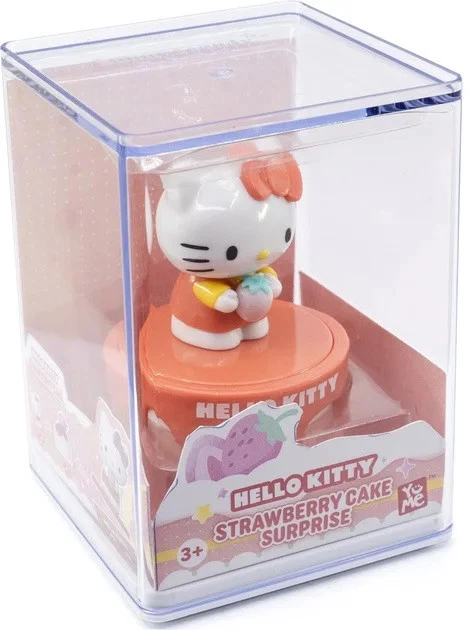 Figurine Hello Kitty Robe Fraise – Sanrio Japon – 3,7 Pouces – NEUF 2024