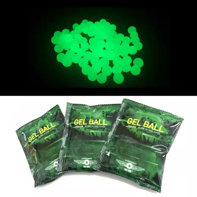 Jumbo Pack 30,000 Rounds 7-8mm Glow in Dark Hardened 3K x 10 Pack Gel Balls