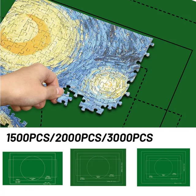 Puzzle Mat Puzzle Pad Portable Feutre Puzzle Rouleau Tapis Puzzle Stockage  Peut Contenir Jusqu'à 1500 Pièces De Puzzle Puzzles