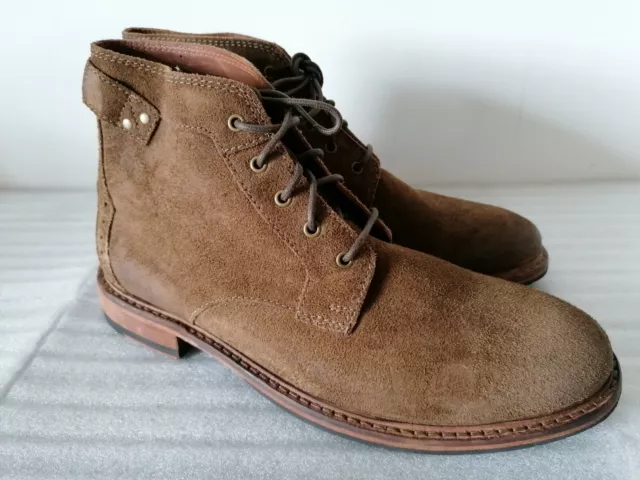 CLARKS CLARKDALE BUD Mens Khaki Suede Slip Proof Oxford Boots Uk Size 10 EUR 46 19 PicClick FR