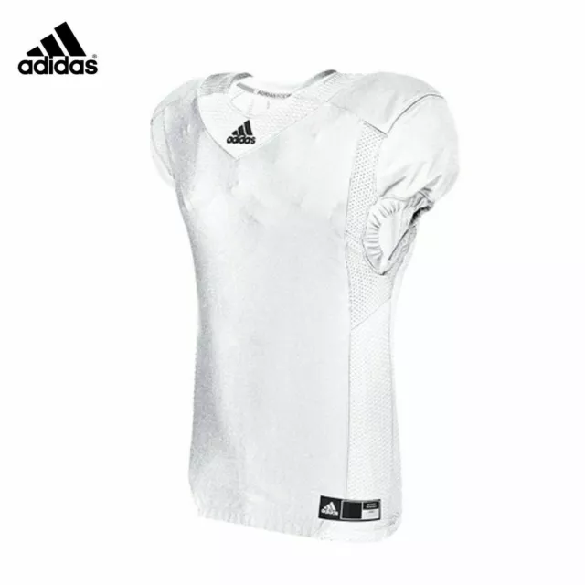 Adidas Men's Techfit Hyped White Football Jersey  XL, 2XL XXL  Save 70%!!