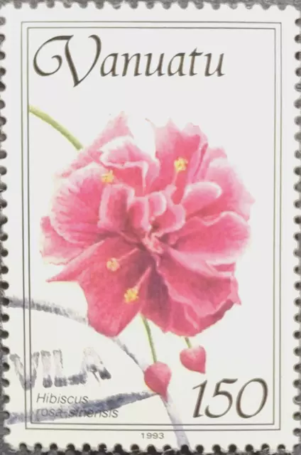 VANUATU 1993 Hibiscus Flowers Used Stamp as Per Photos