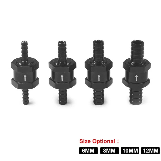 One-Way Non-Return Water Inline Fluids Check Valves For  Liquid 6/8/10/12mm
