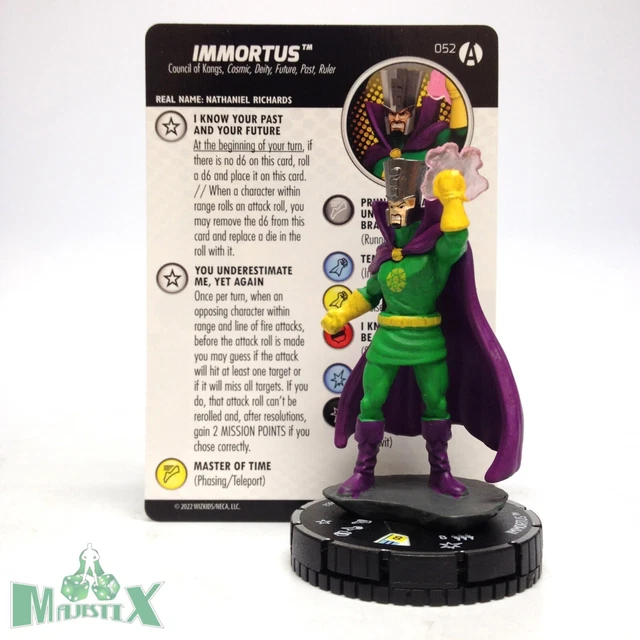 Heroclix Avengers Forever set Immortus #052 Super Rare figure w/card!