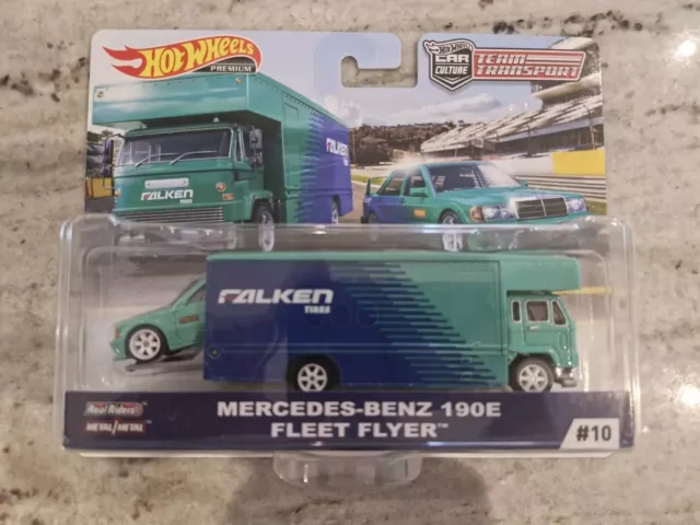 HOT WHEELS PREMIUM Team Transport Mercedes Benz 190E Fleet Flyer Falken Tires 39.00 PicClick UK