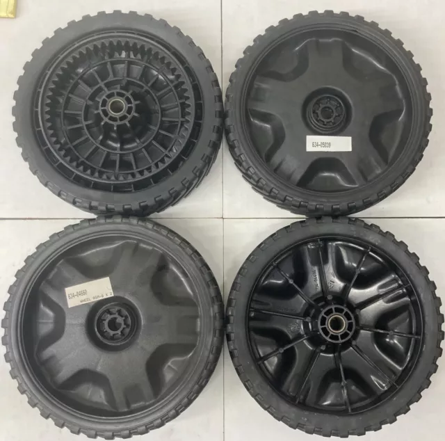 (4) Set Of MTD 634-04660  And 634-05039 8 x 2  Black Troy-Bilt Front And Back