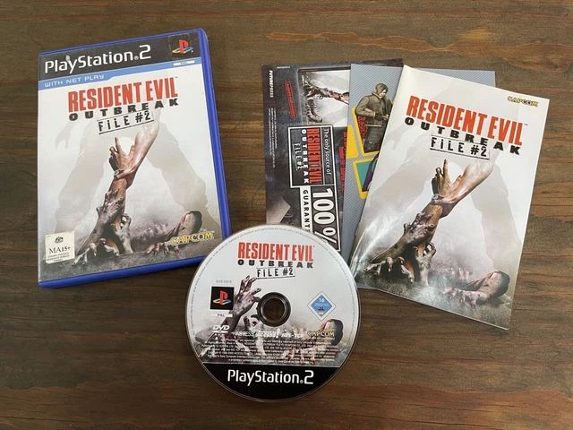 Resident Evil Outbreak File #2 Complete w/Manual PS2 Sony PlayStation 2 (VGC/NM)