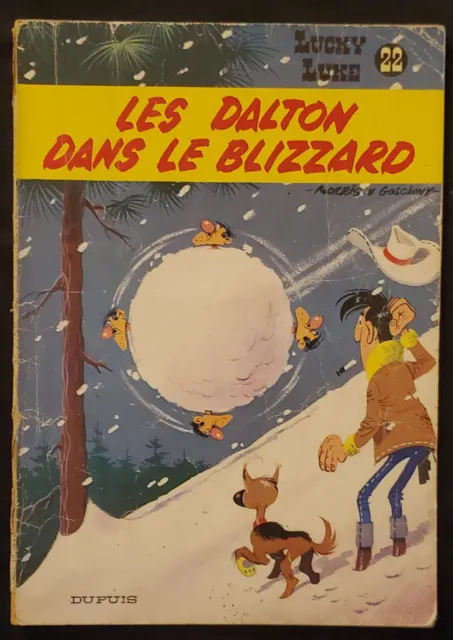 Lucky Luke T22 Les Dalton dans le Blizzard Dos bois 1977 Morris Dupuis BE