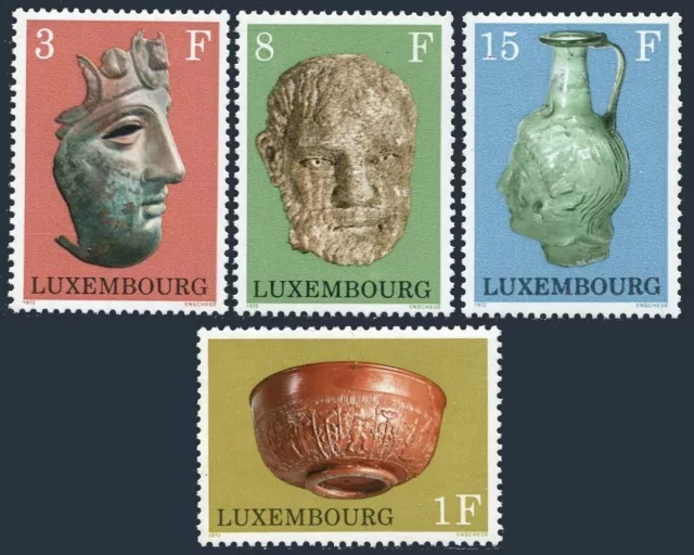 Luxembourg 508-511,MNH.Michel 842-845. Archaeological Objects,1972.