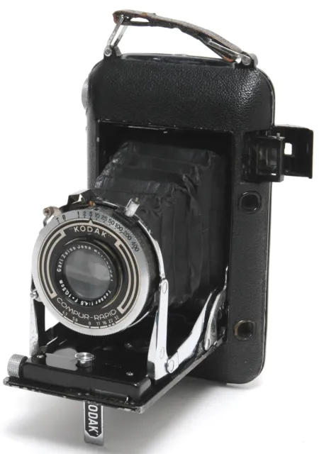 Vintage Kodak Regent folding camera w. Zeiss Jena Tessar 4.5/10.5cm Biformat fo