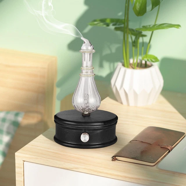 Base En Bois Colorée De Lumière De Nuit De Diffuseur D'huile Essentielle D'USB