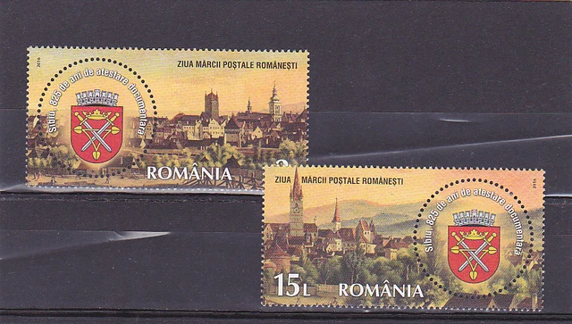 ROMANIA 2016, Sibiu, Castle, set,MNH