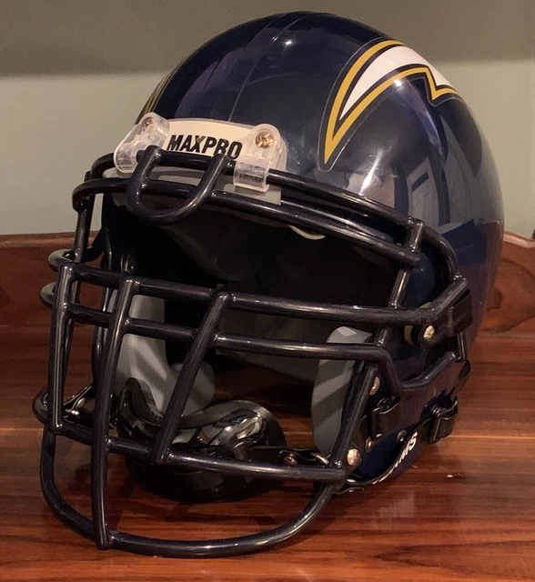 San Diego Chargers Seau NFL Game Helmet Maxpro Schutt Helmet Large Riddell