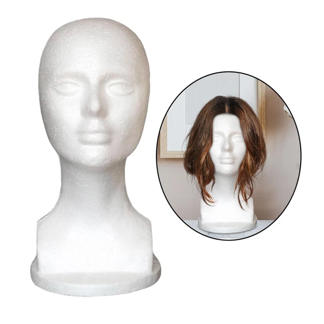 FEMALE FOAM HAT Head Hat Display Holder for Display Hair Hats