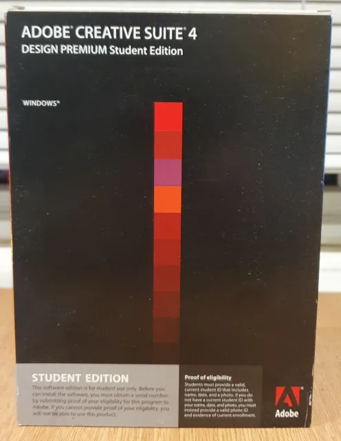 Adobe Creative Suite 4 Design Premium Student Edition for Windows