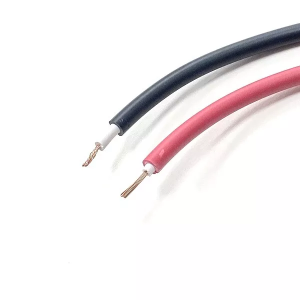 7mm PVC HT Ignition Lead Cable - Copper Core Black Red Any Length