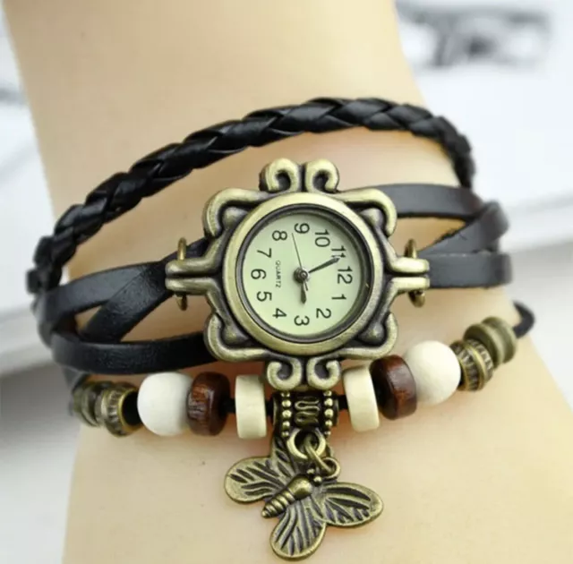 Butterfly Charm Women Bracelet Watch