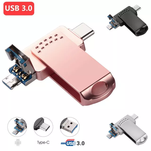 1 To 256 Go USB 3.0 Flash Drive OTG Type C Memory Stick Thumb Disk pour...