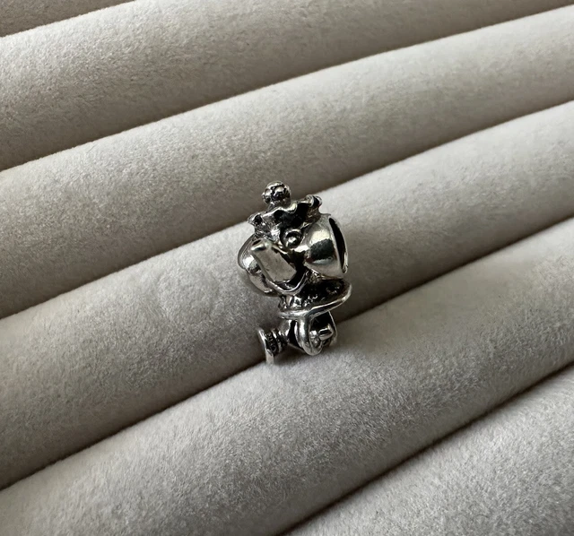 Chamilia Mrs potts & Chip Charm Beauty and The Beast Sterling Silver Retired
