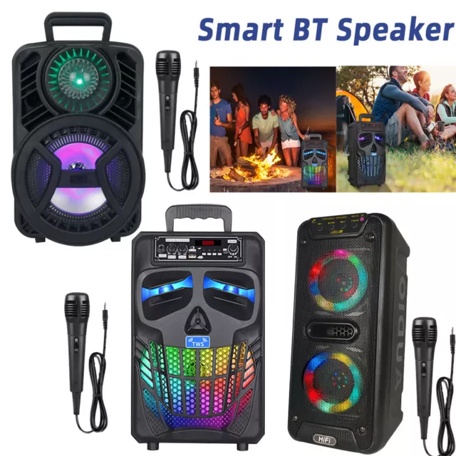 1000W Ultra Loud High Bass Wireless Bluetooth Stereo Speaker USB/TF/AUX