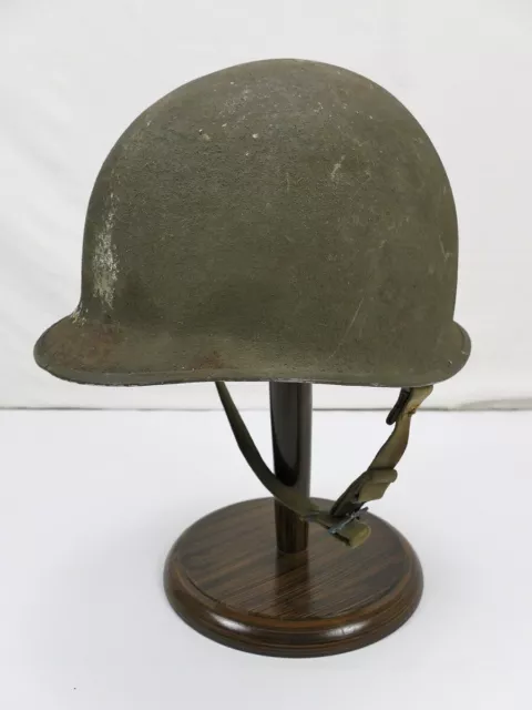 Original US WW2 M1 Stahlhelm Helm Glocke gebördelt mit Lot Nr. Mine Safety Appl.