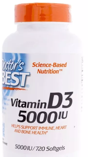 Vitamin D3 5000 IU -  Kapseln 720 STÜCK Doctor's Best