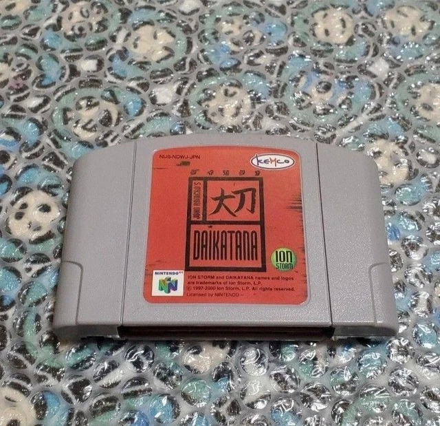 NINTENDO 64 DAIKATANA John Romero N64 Japón Cartucho Solo Kemco