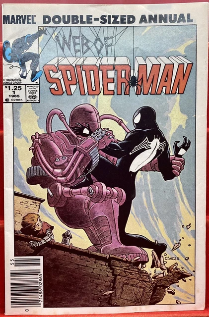 Vintage 1985 Web of Spiderman Annual Vol 1 No 1 Marvel Comics N2E.15