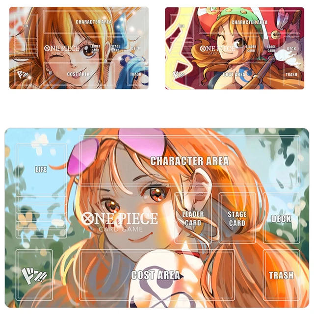 NAMI ONE PIECE Playmat With Zones TCG Card Game OPCG Play Mat Bag 25 