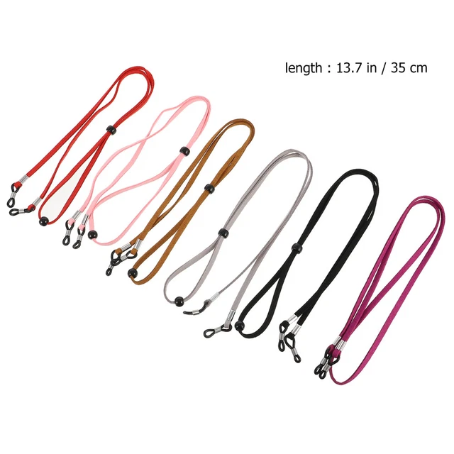 6 Pcs Glasses Neck Strap Adjustable Glasses Lanyard Eyeglass Lanyard Sports 7