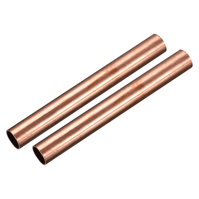 Tubo rotondo rame 18 mm OD 1 mm spessore parete 150 mm lunghezza tubo 2 pz