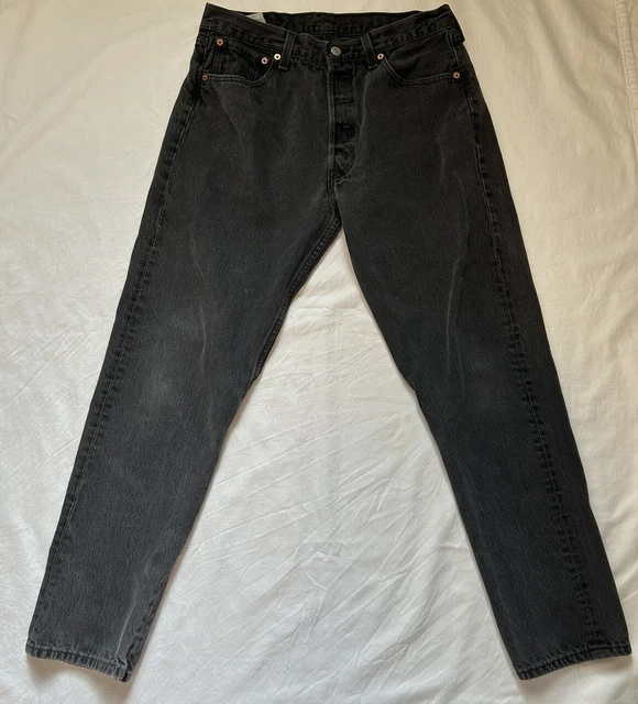 Vintage Levi´s Gray Denim Jean Cotton Black Tab 32x31 Made In USA