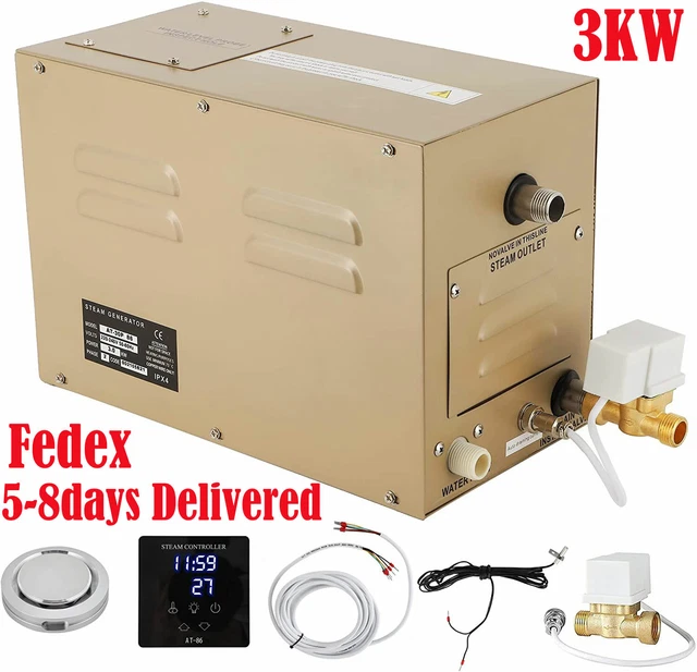 Generatore di vapore autodrenante commerciale 3KW sistema doccia sauna bagno spa 220V Generatore di vapore autodrenante commerciale 3KW sistema doccia sauna bagno spa 220V