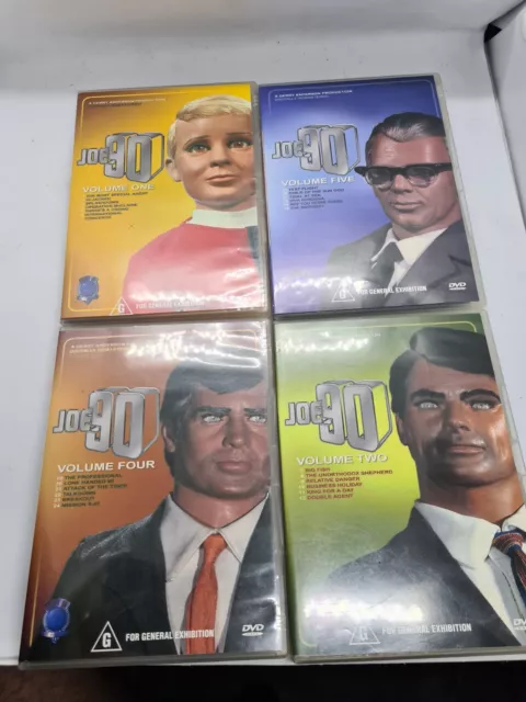 Joe 90 The Original Boy Genius 4 DVDs Volume 1,2,4,5 Bundle Magna Pacific GC R4