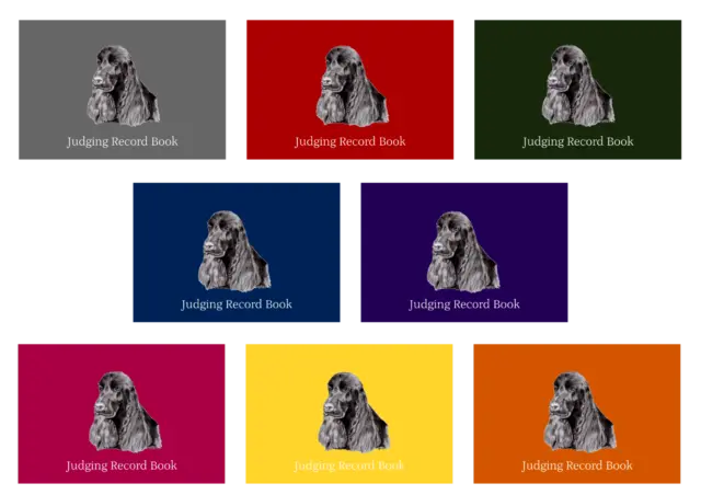 Cocker Spaniel Dog Show Judging Record Book