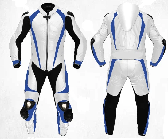 Mens A Grade Leather Motorcycle 1PC Suit Motorbike Rider Racing Armour Sports AB