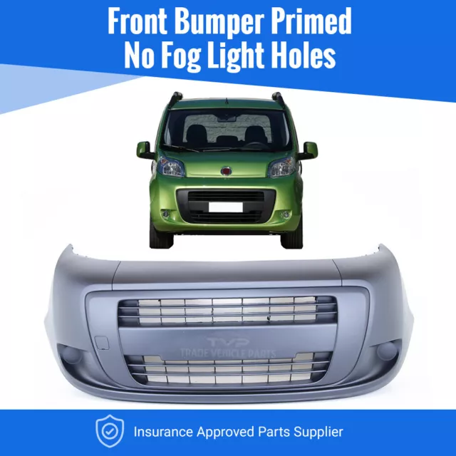 Fiat Fiorino 2008- Front Bumper Primed No Fog Light Holes New Insurance Approved