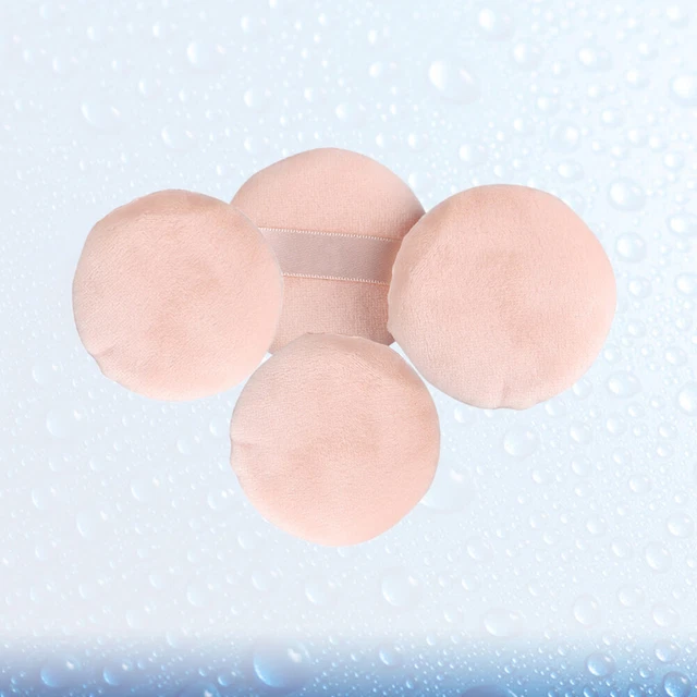 4 piezas Cojín de aire Miss Body esponja redonda para maquillaje esponja en polvo