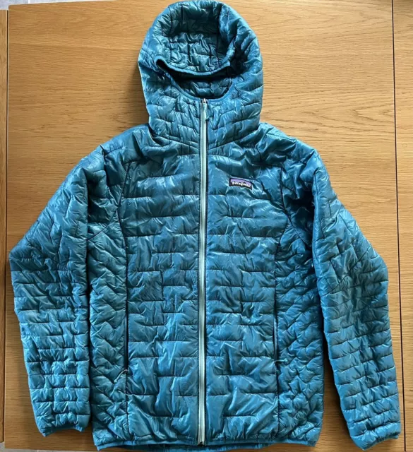 Patagonia Womens Micro Puff Hooded Jacket - Size Medium  - Insulated Hoody VGC