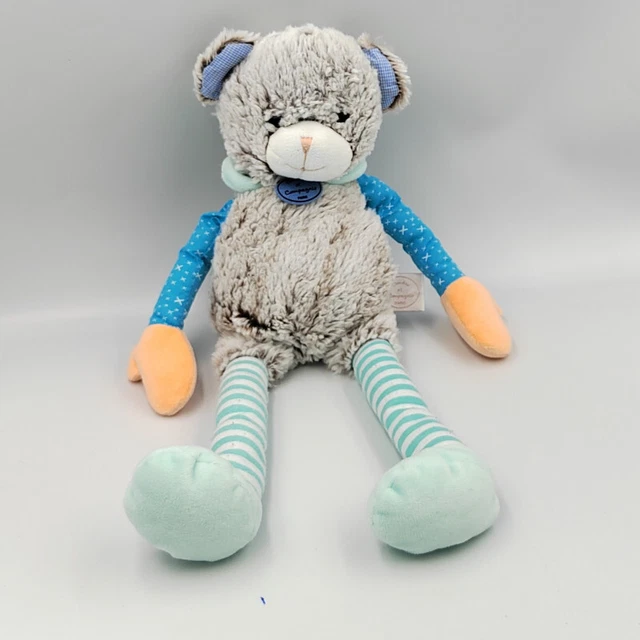 Doudou et compagnie ours pantin marron bleu orange LES CHOUPIDOUX - 32970