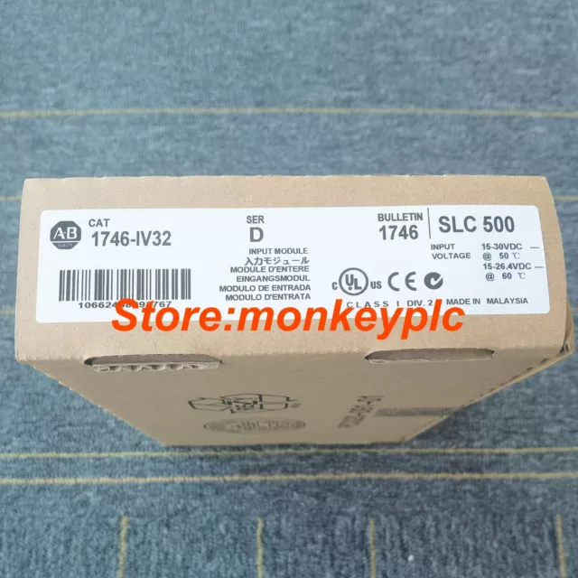 New Factory Sealed Allen Bradley 1746-IV32 SER D SLC 500 Input Module 1746IV32