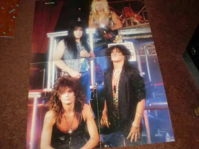 MOTLEY CRUE POSTER PIN UP GIRLS GIRLS GIRLS 1987 ERA shout at the devil