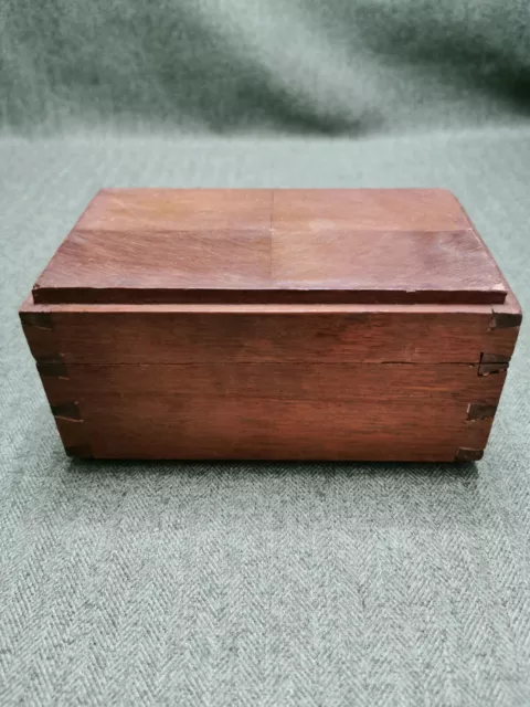 wooden trinket box with lid