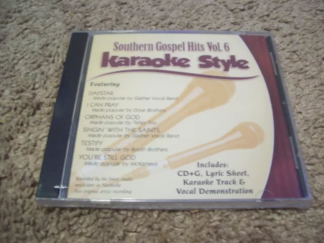 Southern Gospel Hits Vol. 6 Karaoke Style CD *RARE* Daywind Records *SEALED*