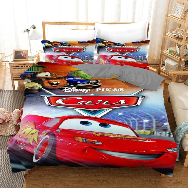 PIXAR CARS MCQUEEN Quilt/Duvet/Doona Cover Set Single Double Queen Size ...