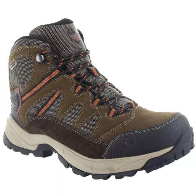 Hi-tec Hiking Boots Waterproof Boots Walking Lightweight Mens Brown Bandera