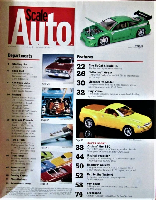 SCALE AUTO MAGAZINE February 2005 £3.84 PicClick UK