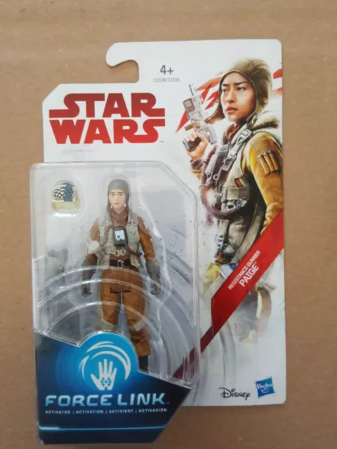 Star Wars Force Enlace Paige Figura de Acción Disney Hasbro Guerra las Galaxias