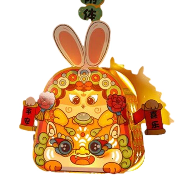 2024 SPRING FESTIVAL DIY Glowing Chinese Dragon Lantern Blessings And