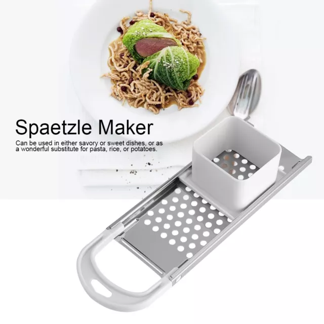 Home Kitchen Stainless Blade Spaetzle Noodle Dumpling Maker Pasta Cooking Tool